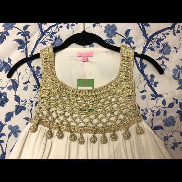 NWT Lilly Pulitzer Rachelle Dress Resort White - Picture 4 of 6